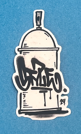STYLE Cartoon Can Sticker 3.5"