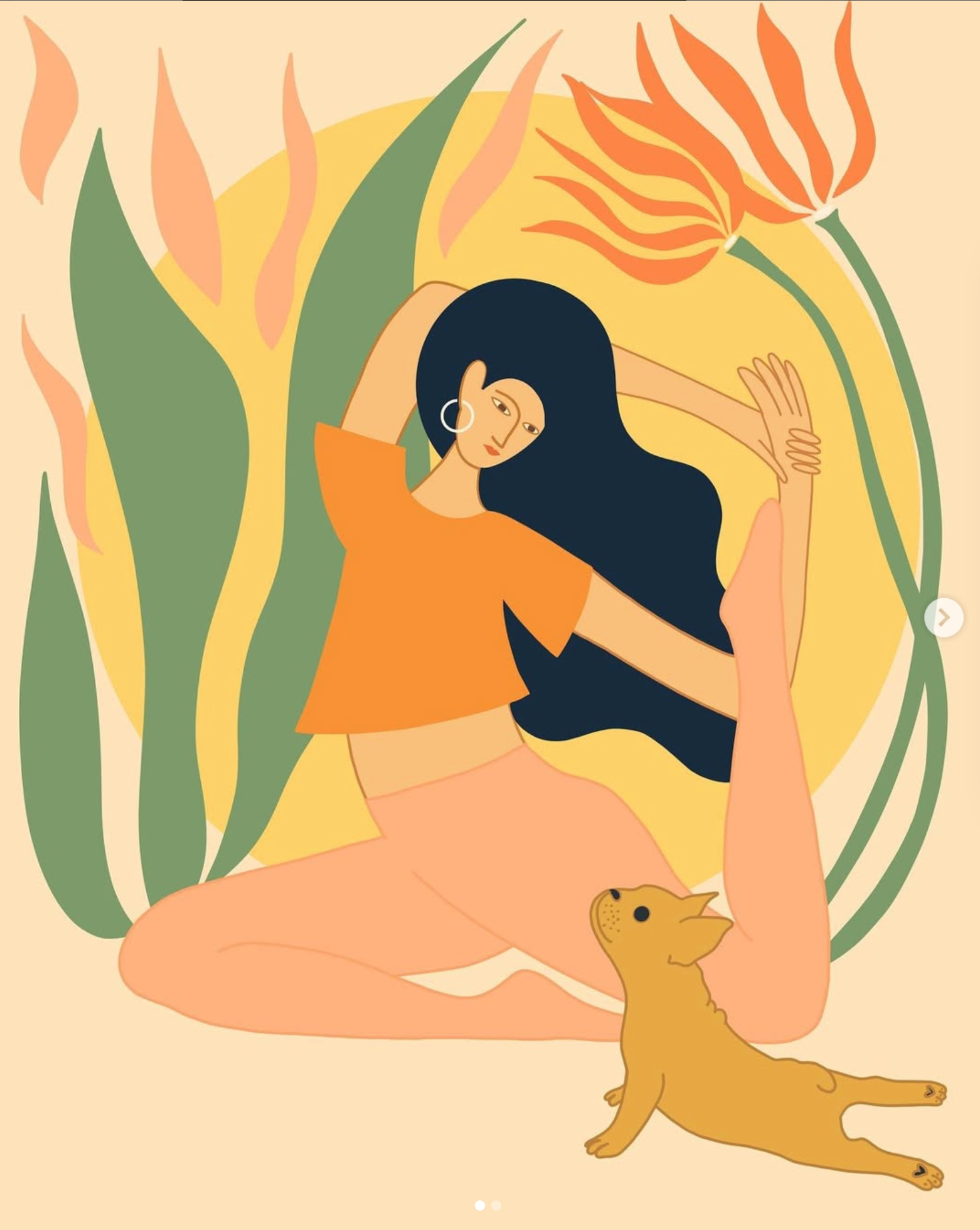 Asana Girl Print 8x10 by Heather Mueller