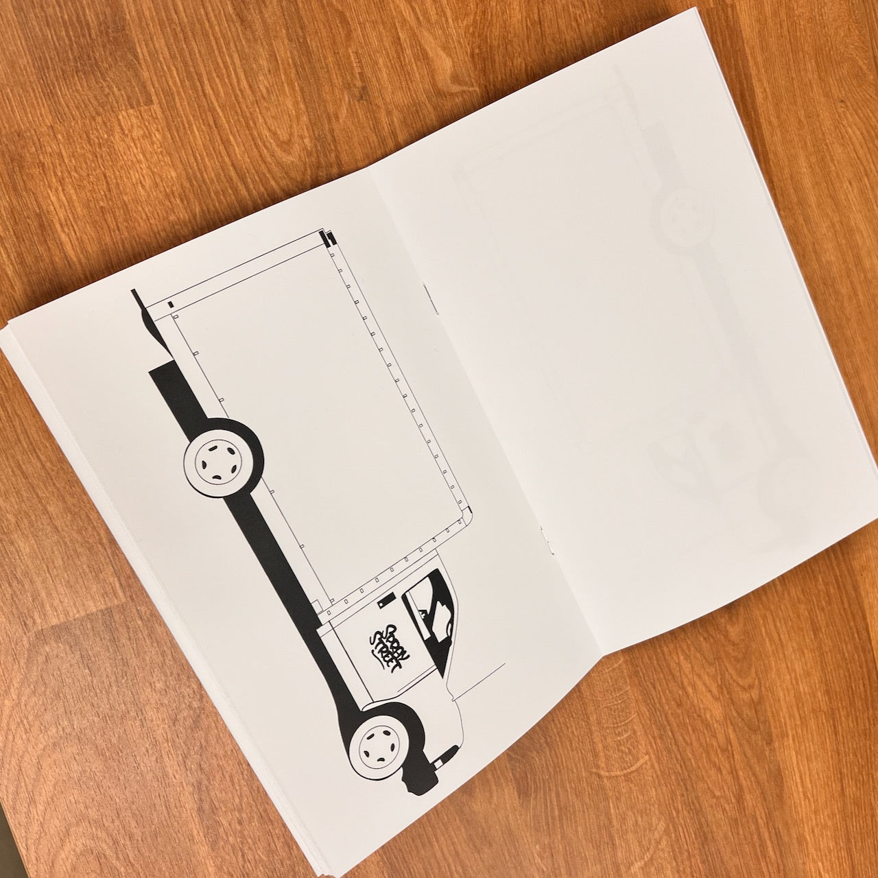 Boxtruck Sketch book Blank - Spray Street