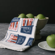 Sardines Screen Printed Cotton Tea Towel