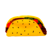 Hair Claw Clip shaped like a taco with visible fillings.
