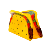 Hair Claw Clip shaped like a taco with colorful fillings.