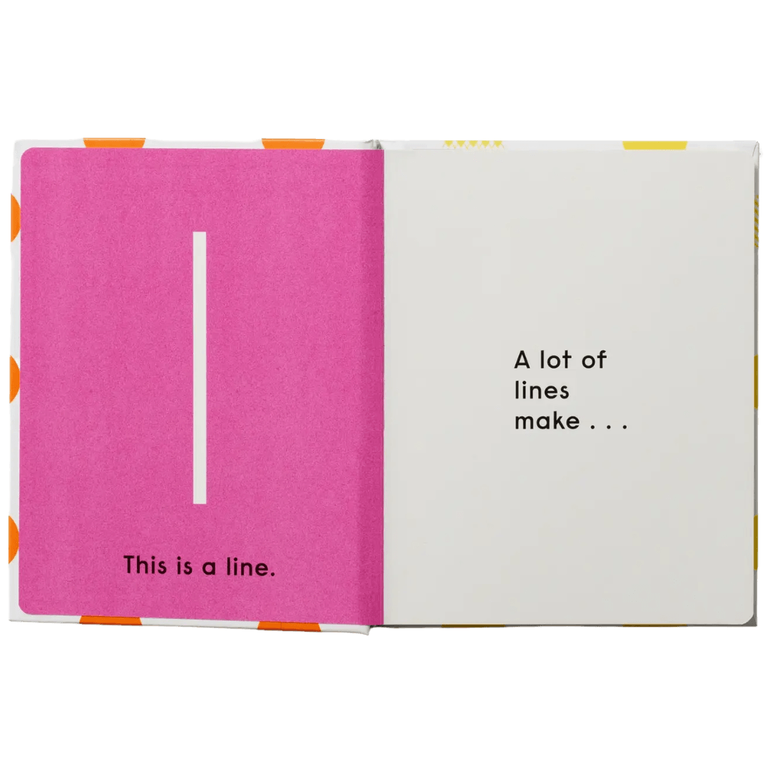 Open book with pink and white pages displaying text.