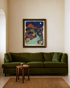 Night Under the Red Rocks Giclee Print by Melissa Lakey