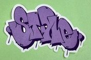 STYLE Purple Stamp Sticker 5"