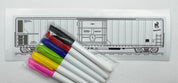 TRAIN-ING CAR Boxcar Dry Erase Sticker - Spray Street