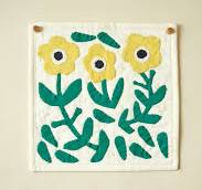 Flower Bundle DIY Sewing Kit: Yellow & Green