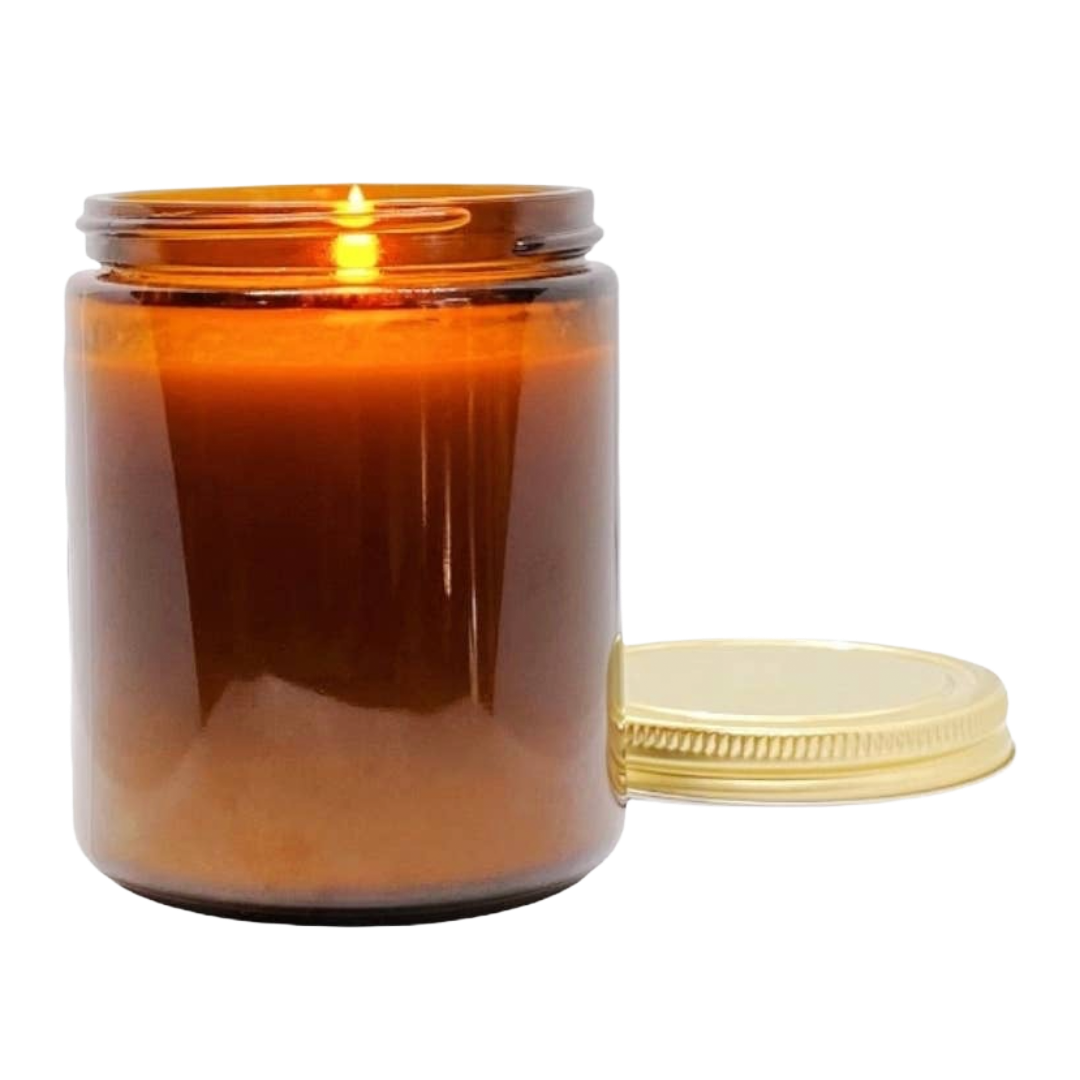 Palo Santo - 8 oz amber jar Coconut Wax Candle