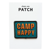 Camp Happy Iron on Patch