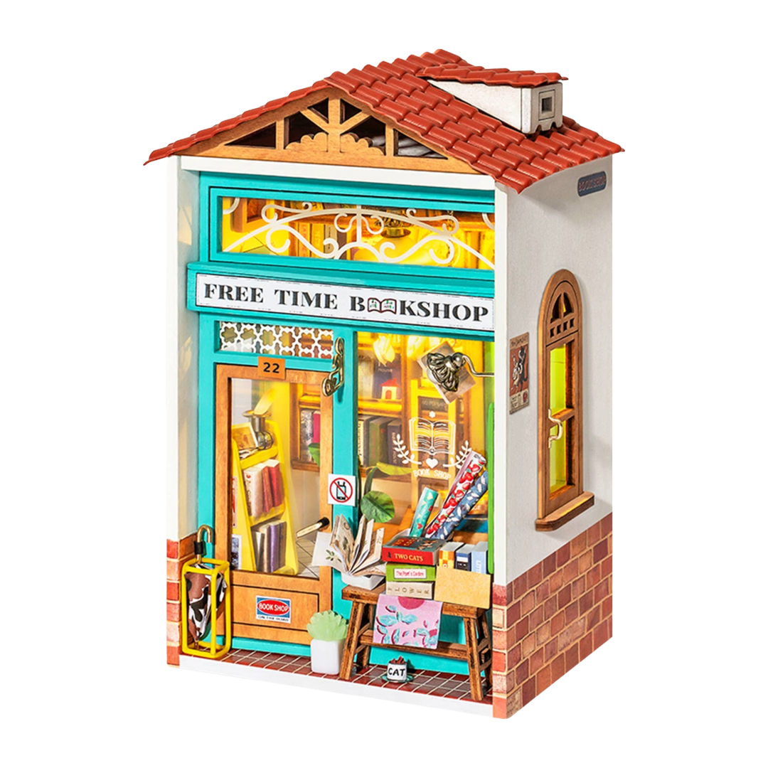 Free Time Bookshop: DIY Miniature House Kit