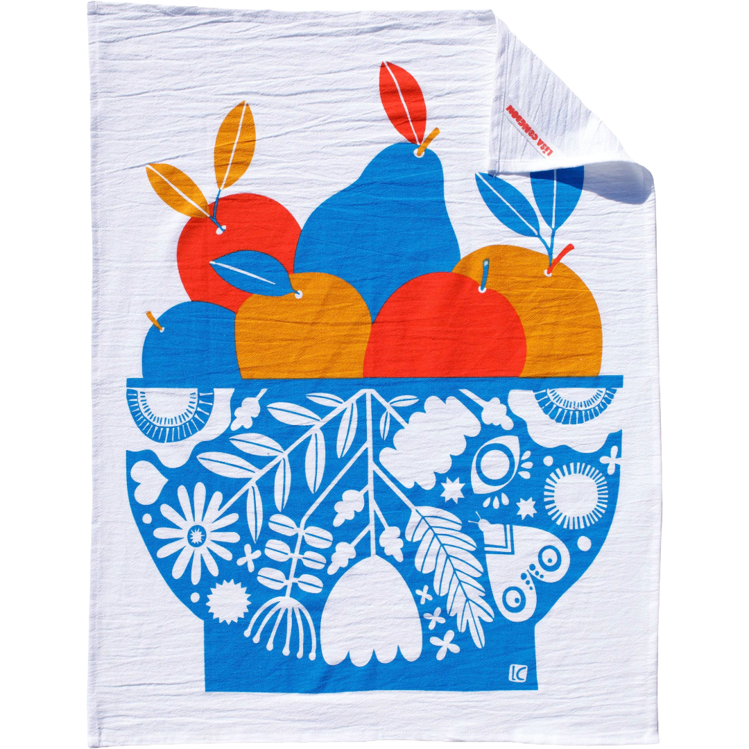 Fruit Bowl Cotton Kitchen Towel