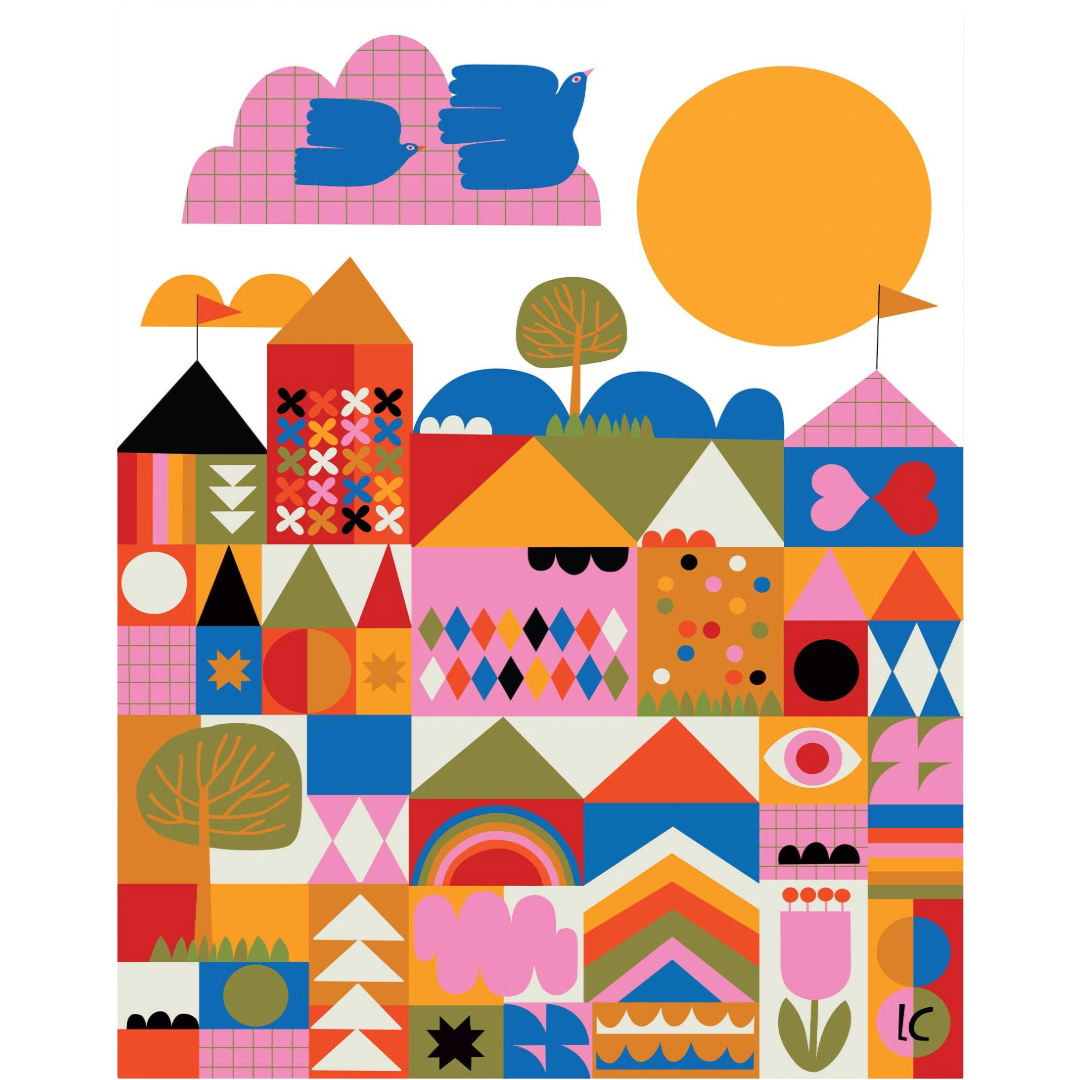 Happy Town - Art Print