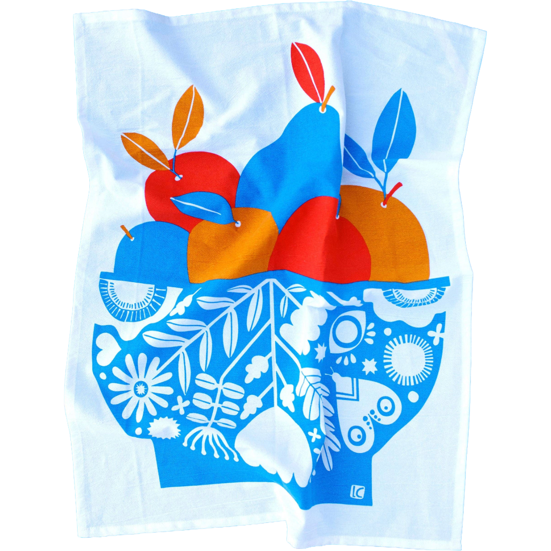 Fruit Bowl Cotton Kitchen Towel