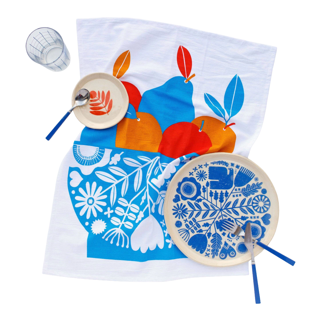 Fruit Bowl Cotton Kitchen Towel