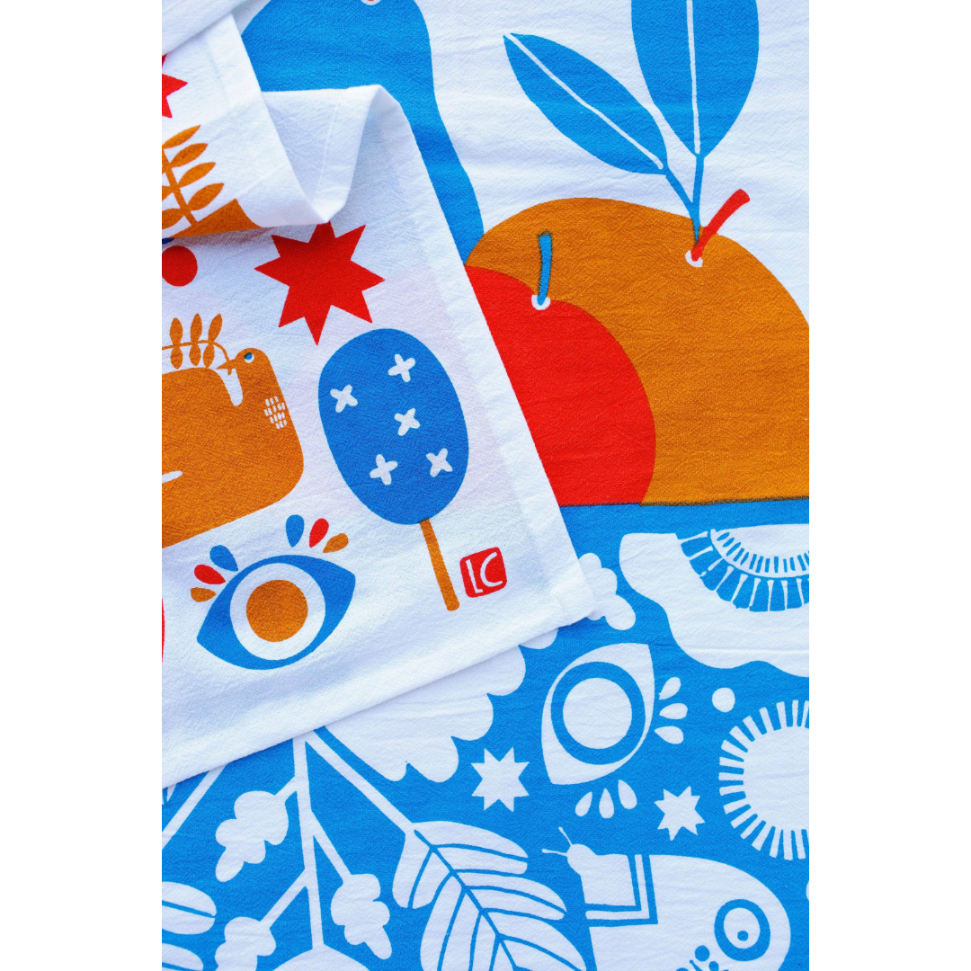 Fruit Bowl Cotton Kitchen Towel