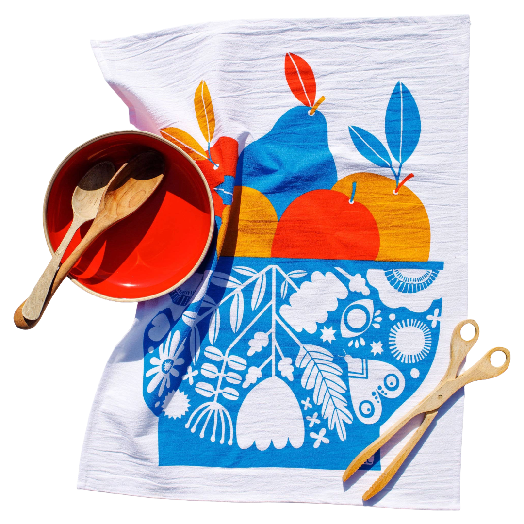 Fruit Bowl Cotton Kitchen Towel