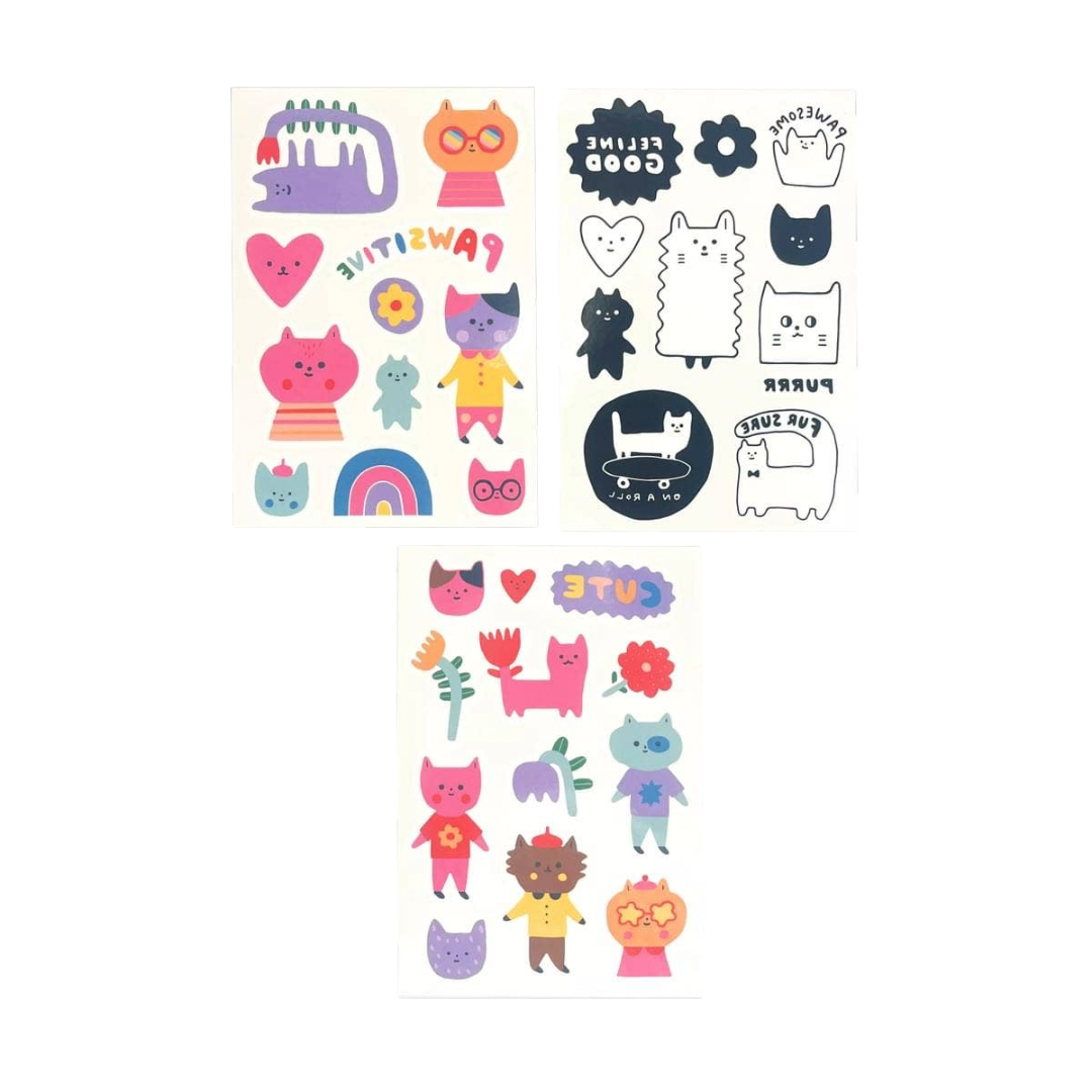 Mini Tattoo Palooza Temporary Tattoos X Suzy - Pawsitive Cat