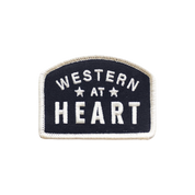 Western at Heart Embroidered Iron on Patch