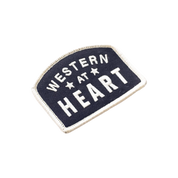 Western at Heart Embroidered Iron on Patch
