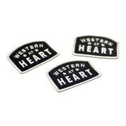 Western at Heart Embroidered Iron on Patch