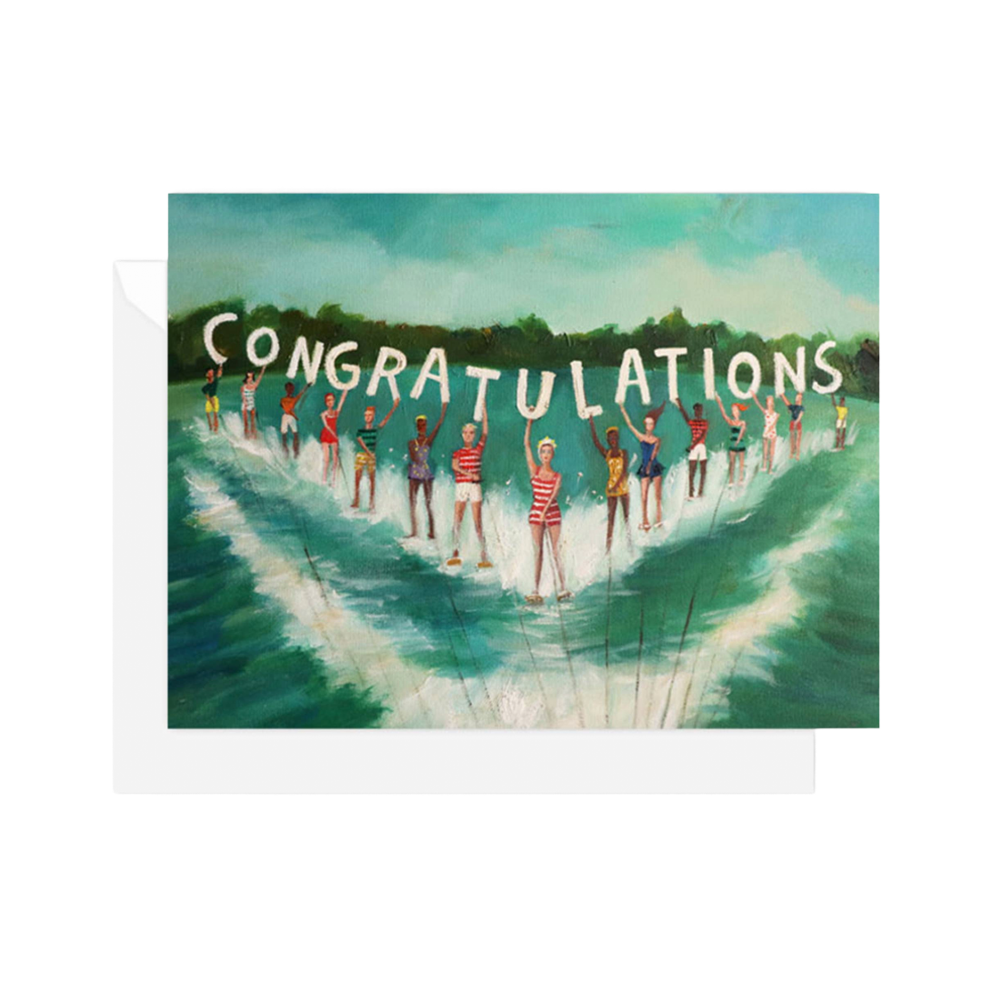 Water Skiers | Congratulations Card