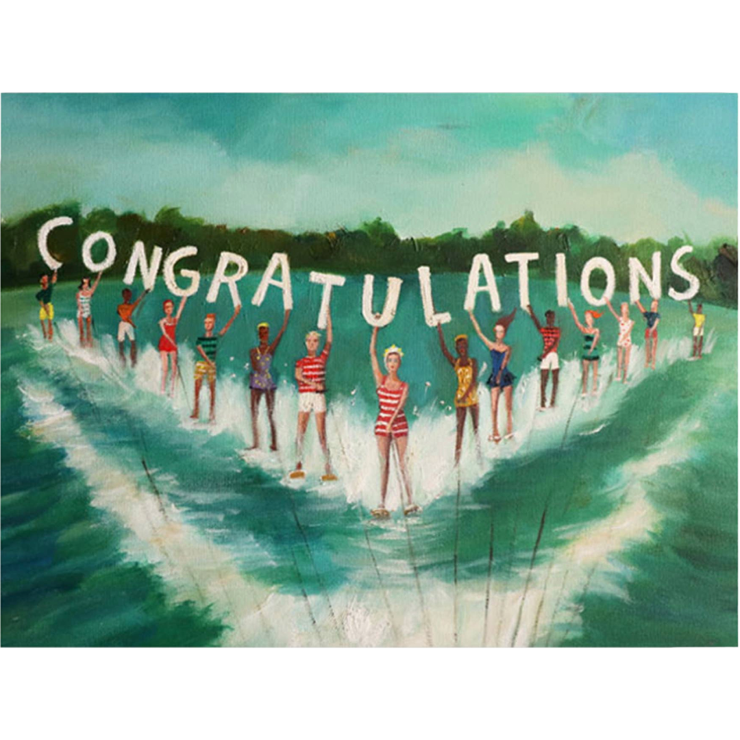 Water Skiers | Congratulations Card