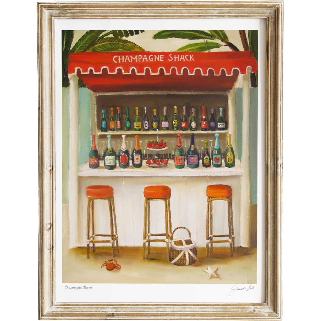Champagne Shack | Art Print | 8.5" x 11"