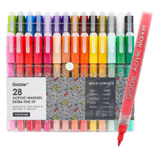 Extra Fine Tip Acrylic Paint Marker Set of 28