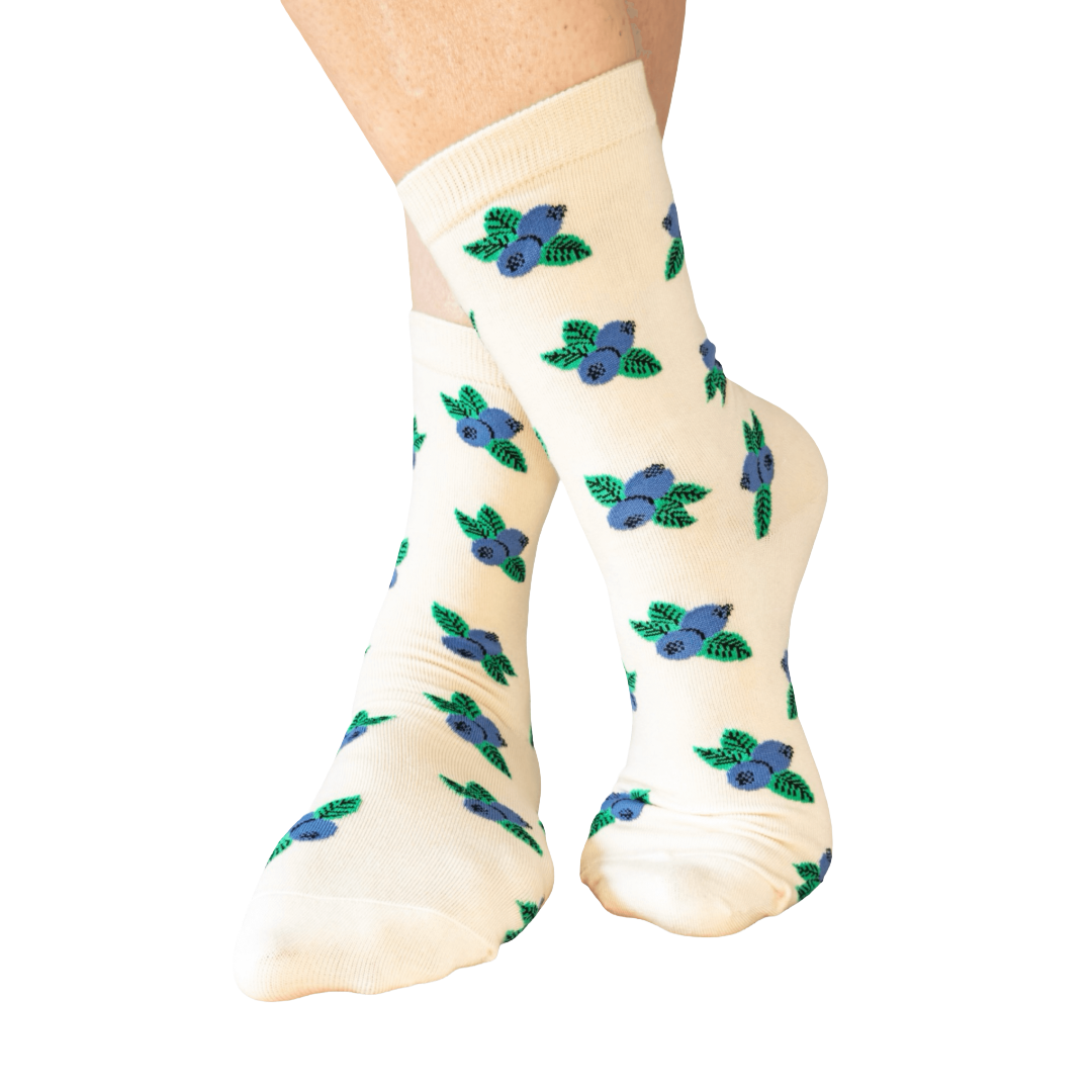 Blueberry Crew Socks