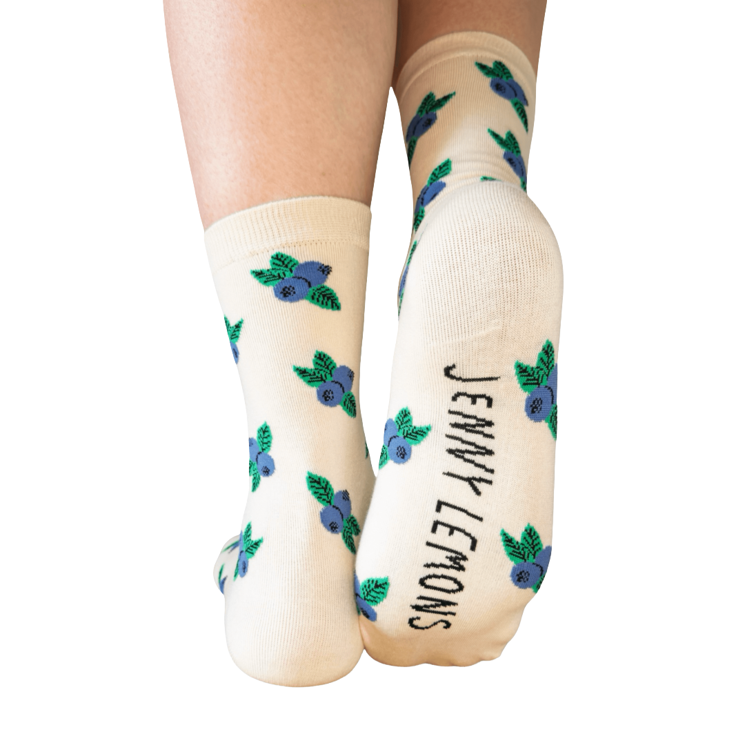 Blueberry Crew Socks