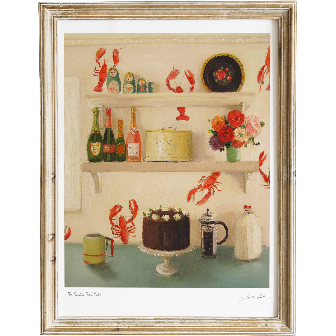The Devil's Food Cake Art Print - 8.5" X 11"