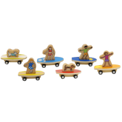 Pull Back Surfer Kids & Dogs