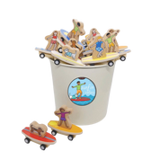 Pull Back Surfer Kids & Dogs