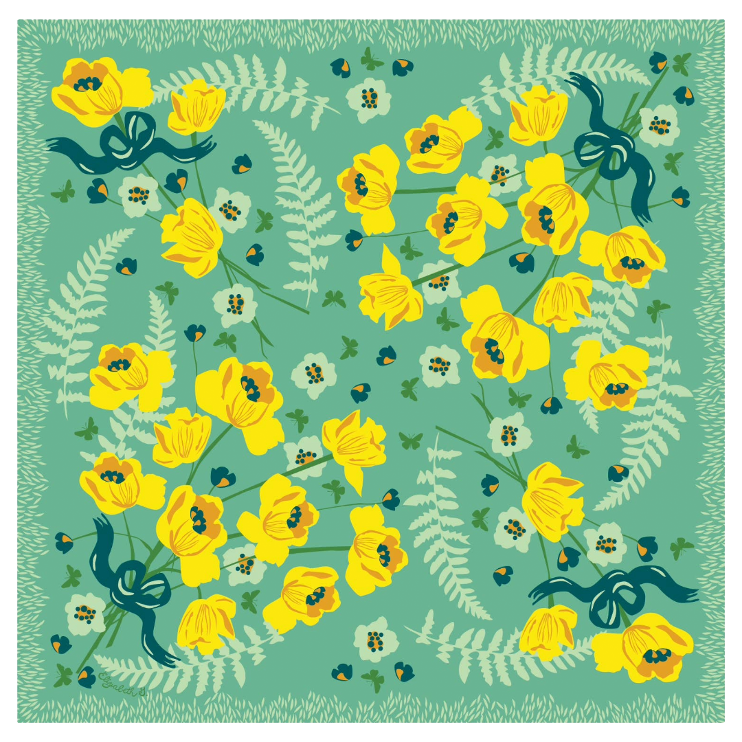 Daffodil Kerchief Bandana