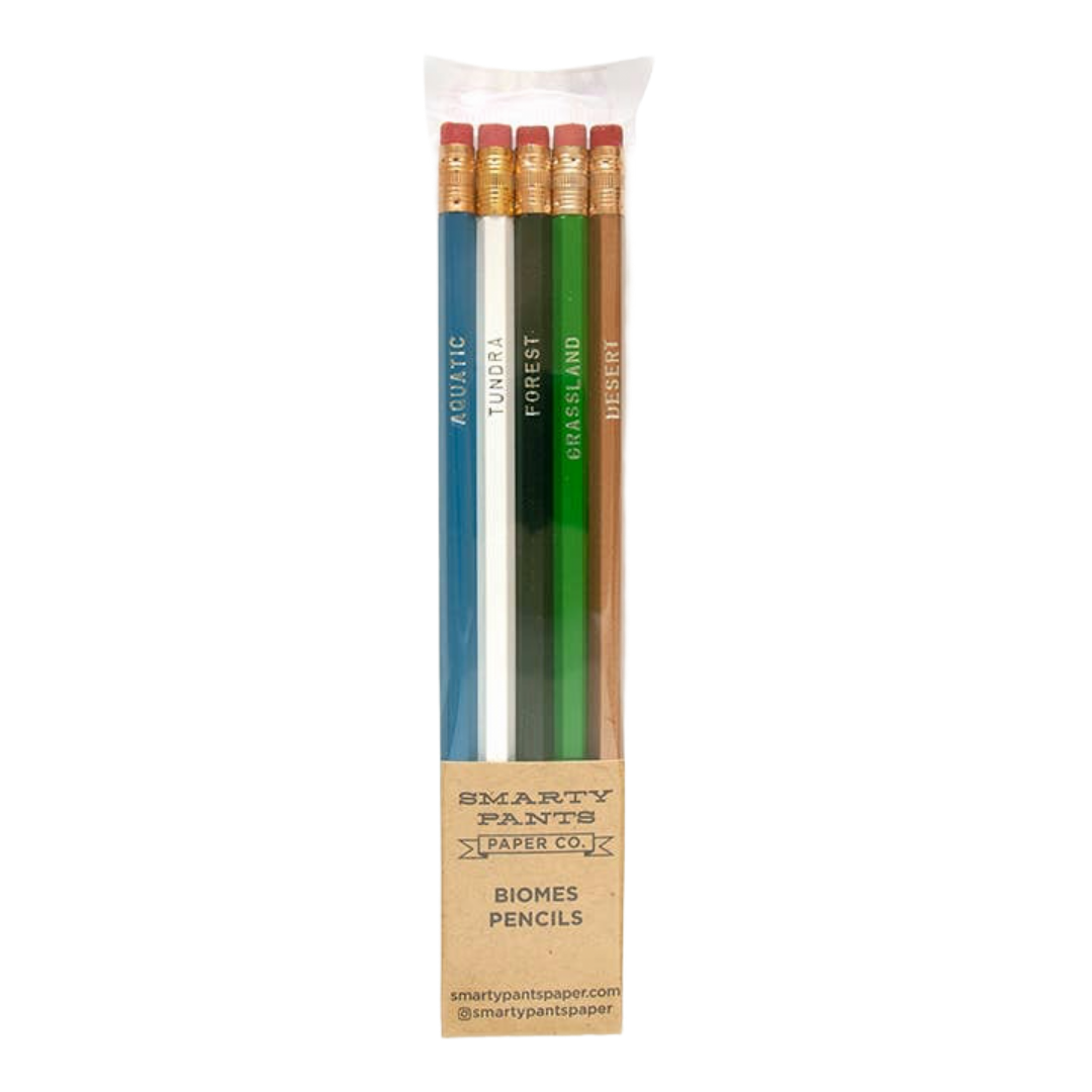 Biomes Pencil Set