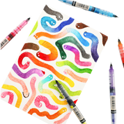 Dual-Tip Notetaking Pen Set Of 6