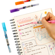 Dual-Tip Notetaking Pen Set Of 6