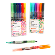 Dual-Tip Notetaking Pen Set Of 6