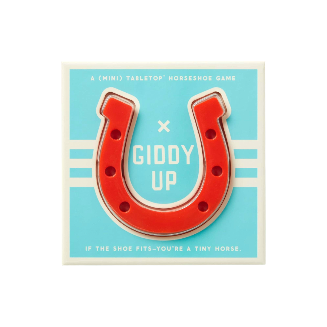 Giddy Up Tabletop Horseshoes Game