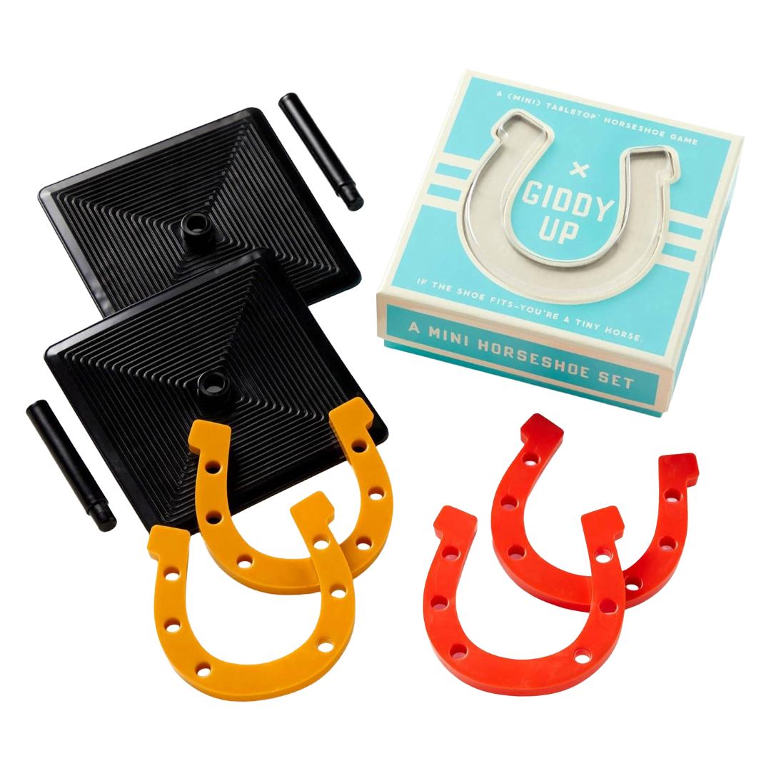 Giddy Up Tabletop Horseshoes Game