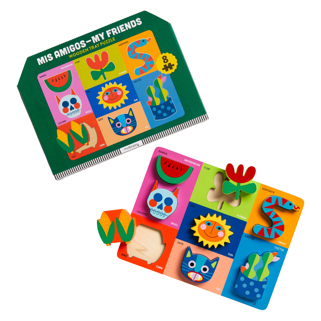 Mis Amigos-My Friends Wooden Tray Puzzle