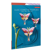 Lilac Comet Butterflies - Set of 3