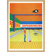 Super Bowling | Art Print | Simon Bailly A3 Poster