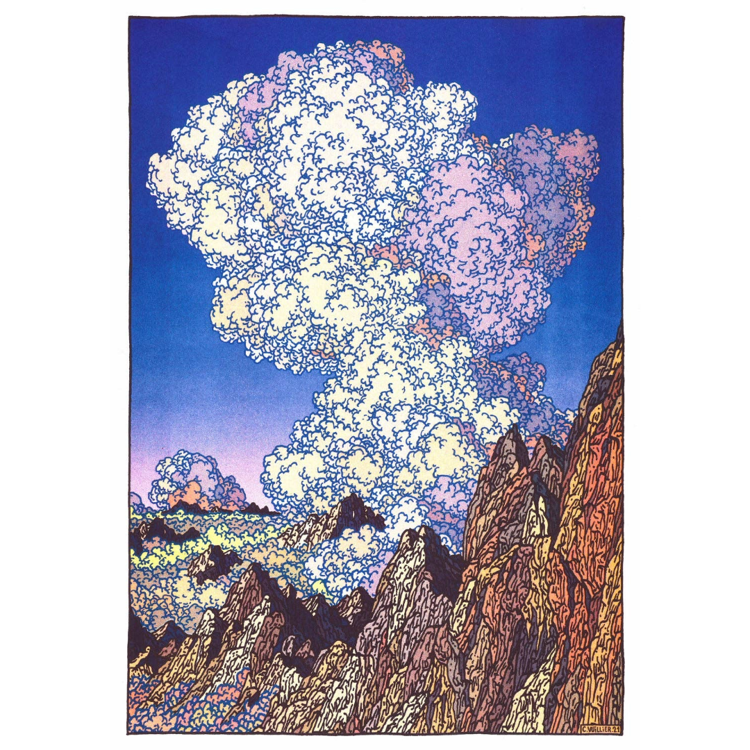 Les Dents du Midi | Art Print | Clement Vuillier A3 Poster