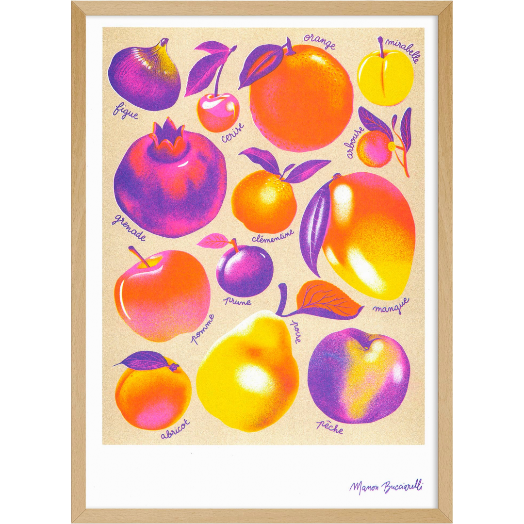 Fruits | Art Print | Manon Bucciarelli A3 Poster