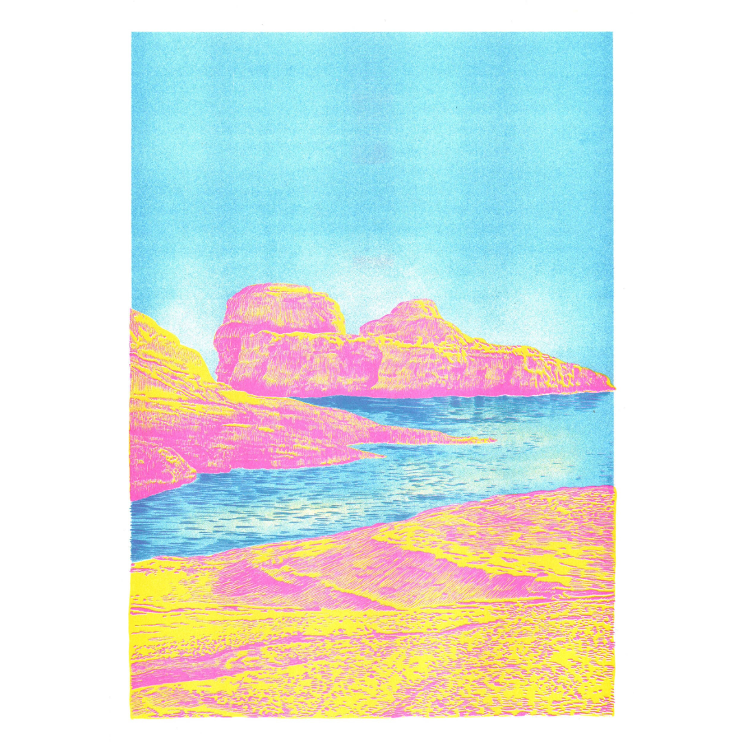 Heat Rock | Art Print | Manon Diemer A3 Poster