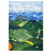 Chaîne des Puys | Art Print | Charline Collette A3 Poster