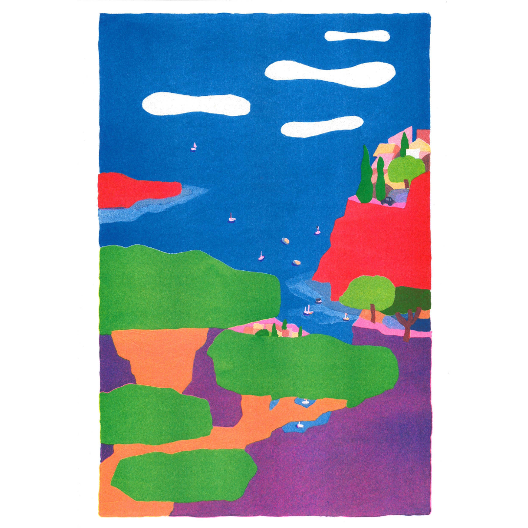 Nowhere in Monaco | Art Print | Agnès Hostache A3 Poster