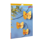 Yellow Butterflies Set of 3: 3D DIY Wall Art Kit