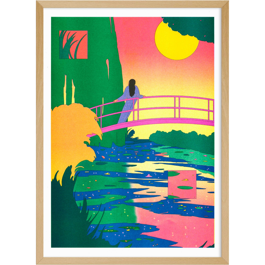 The Water-Lily Pond, Pink Harmony | Art Print | María Medem A3 Poster